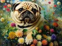 Пазл Носик мопса