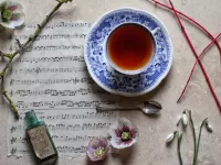 Пазл Ноты и чай