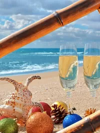 Пазл Новый год у моря