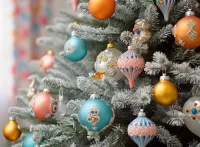 Пазл Новогодние игрушки