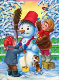 Пазл Новогодние забавы