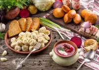 Пазл Обед по-русски 