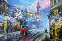 Пазл Одинокий трамвай