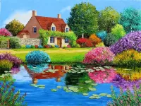 Пазл Одинокий коттедж