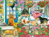 Пазл Одни дома