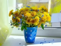 Пазл Одуванчики