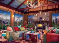 Пазл Охотничий домик