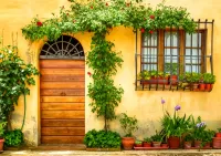 Пазл Окно во двор 
