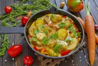 Пазл Омлет с картошкой 