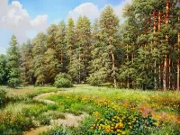 Пазл Опушка леса 