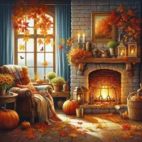 Пазл Осень в доме