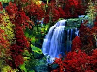 Пазл Осенний водопад