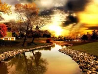 Пазл Осенний закат