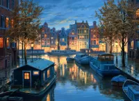 Пазл Осенняя ночь