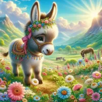 Пазл Ослик