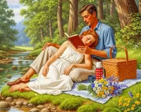 Пазл Отдых на природе 