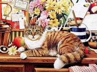 Пазл Отдыхающий кот