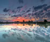 Пазл Отражение облаков