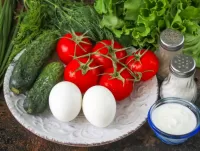 Пазл Овощи для салата 