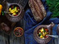 Пазл Овощи в горшочке