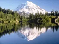 Пазл Отражение Горы в озере