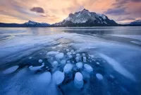 Пазл Озеро подо льдом