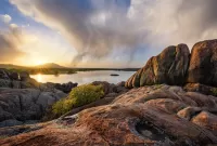 Пазл Озеро в США