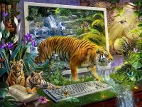 Пазл Оживший монитор