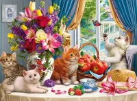Пазл Озорные котята