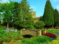 Пазл Парк замок мост