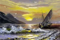 Пазл Парусный корабль