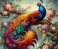 Пазл Павлин 