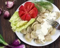 Пазл Пельмени и овощи