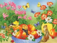 Пазл Персики