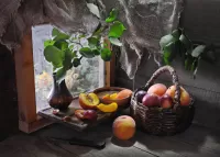 Пазл Персики и сливы