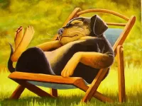 Пазл Пес на отдыхе