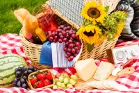 Пазл Пикник с подсолнухами