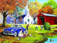 Пазл Пикник у реки