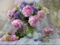 Пазл Пионовый рай