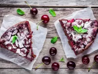 Пазл Пирог с черешней