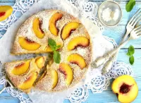 Пазл Пирог с персиками