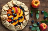 Пазл Пирог с персиками