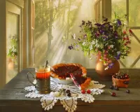 Пазл Пирог с вишней