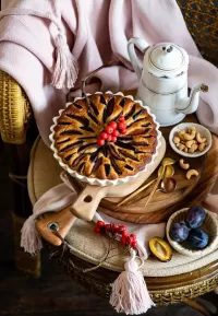 Пазл Пирог с яблоком и рябиной