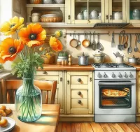 Пазл Пицца в духовке