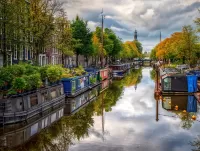 Пазл Плавучие дома 