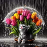 Пазл Под дождем