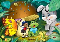 Пазл Под грибом