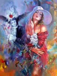 Пазл Под маской карнавала