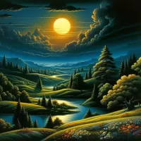 Пазл Под темным небом